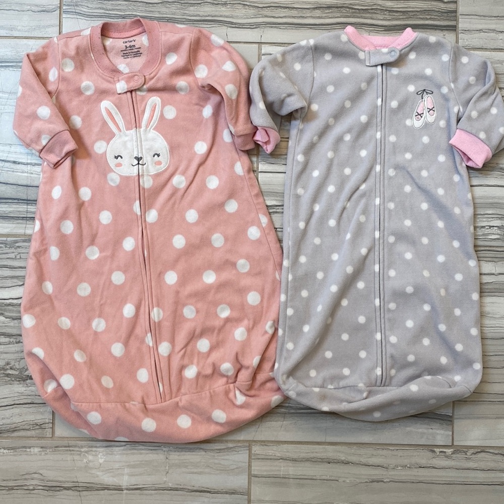 Two Carter’s sleep sacks